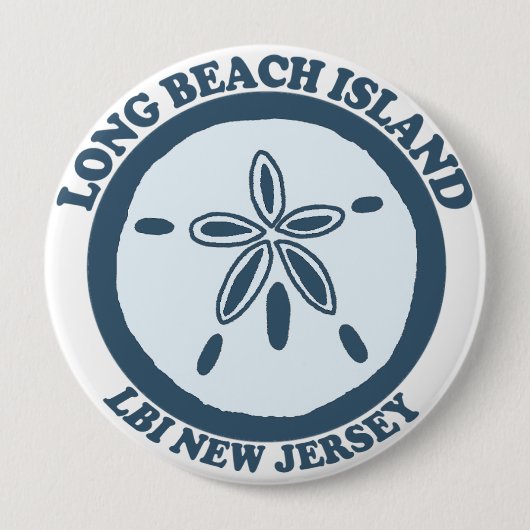 Long Beach Insel Button (Vorderseite)