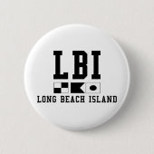 Long Beach Insel Button (Vorderseite)