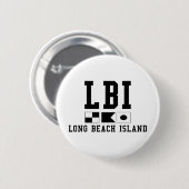 Long Beach Insel Button (Vorne & Hinten)