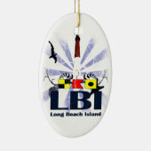 Long Beach Insel Keramik Ornament (Rechts)