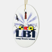 Long Beach Insel Keramik Ornament (Links)