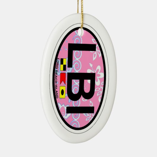 Long Beach Insel Keramik Ornament (Rechts)