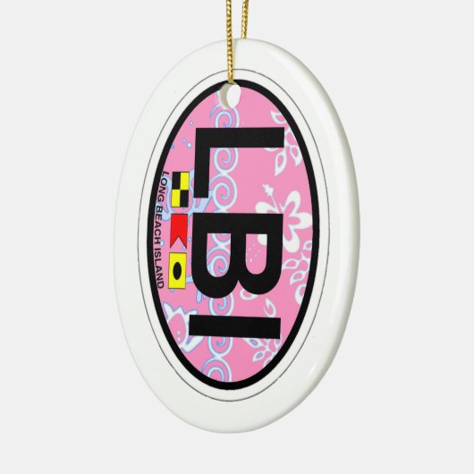 Long Beach Insel Keramik Ornament (Links)