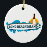 Long Beach Insel Keramikornament<br><div class="desc">Long Beach Insel New-Jersey.</div>