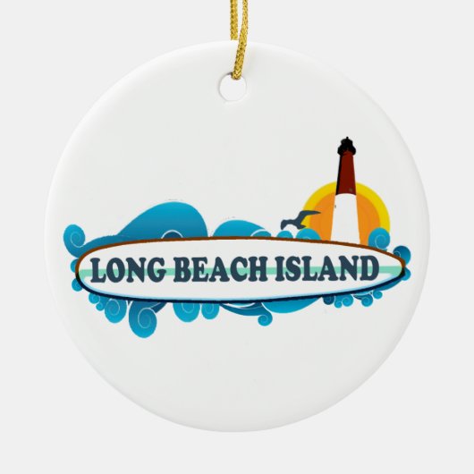Long Beach Insel Keramikornament (Vorne)