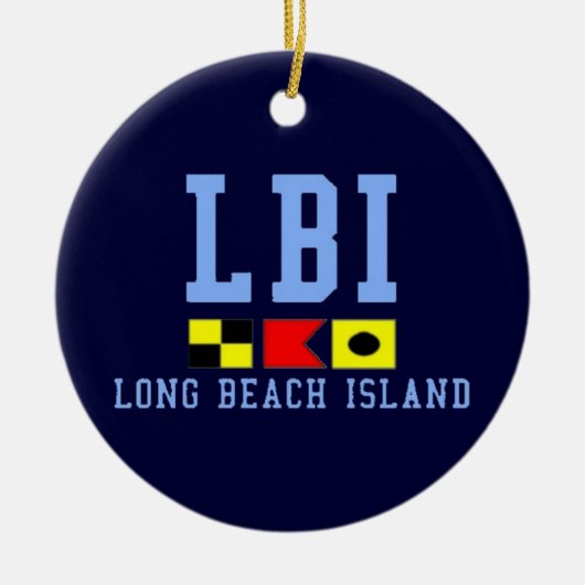 Long Beach Insel Keramikornament (Vorne)