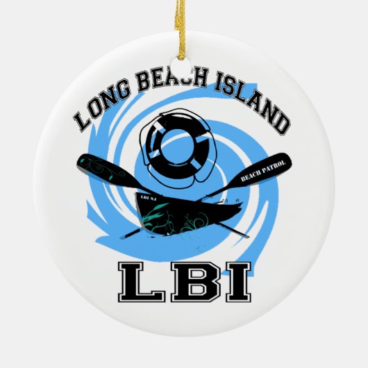 Long Beach Insel Keramikornament (Hinten)