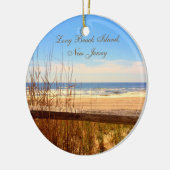 Long Beach Insel, NJ LBI Strand-Verzierung Keramik Ornament (Links)