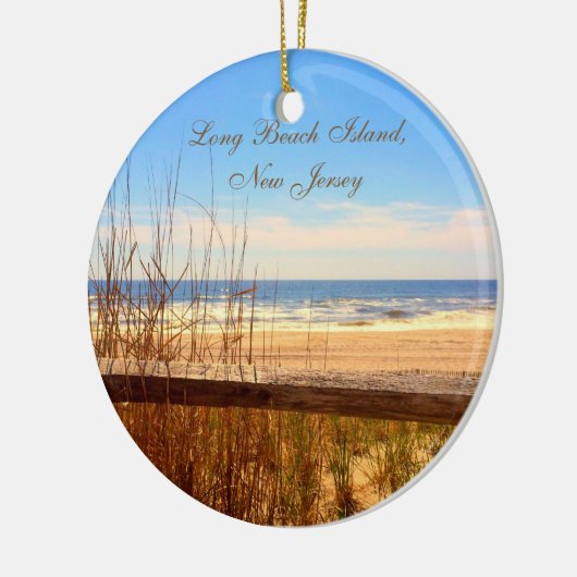 Long Beach Insel, NJ LBI Strand-Verzierung Keramik Ornament (Links)