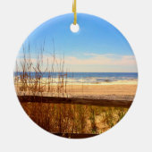 Long Beach Insel, NJ LBI Strand-Verzierung Keramik Ornament (Hinten)