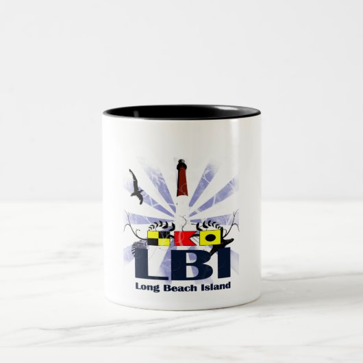 Long Beach Insel Zweifarbige Tasse (Mittel)