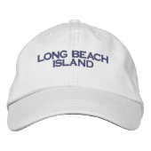 LONG BEACH ISLAND Embroidered Hat Bestickte Baseballkappe (Vorderseite)