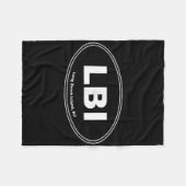 Long Beach Island, Lbi Fleecedecke (Vorderseite (Horizontal))