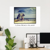 Long Beach Island Lifeguard Poster (Heimbüro)