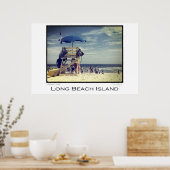 Long Beach Island Lifeguard Poster (Küche)