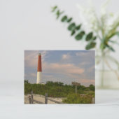Long Beach Island Light House New Jersey USA Postkarte (Stehend Vorderseite)