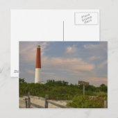 Long Beach Island Light House New Jersey USA Postkarte (Vorne/Hinten)