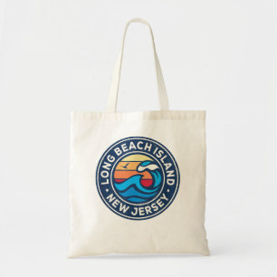 Long Beach Island New Jersey NJ Vintag Nautical W Tragetasche