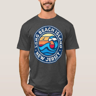 Long Beach Island New Jersey NJ Vintage-Nautik T-Shirt
