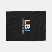 Long Beach Island Nj bunte Ferien Fleecedecke (Vorderseite (Horizontal))