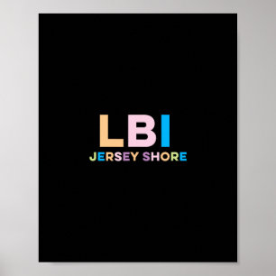 Long Beach Island Nj Buntes Urlaubsziel Poster