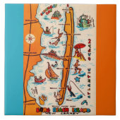 Long Beach Island NJ Fliese (Vorderseite)