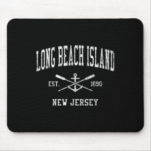Long Beach Island Nj Vintag überquerte Oars &Amp; Mousepad
