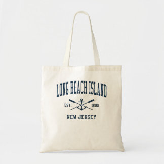 Long Beach Island NJ Vintage Marine Kreuzweise Rud Tragetasche