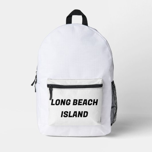 LONG BEACH ISLAND RÜCKSACK BEDRUCKTER RUCKSACK (Vorderseite)