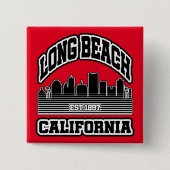 Long Beach, Kalifornien Button (Vorderseite)