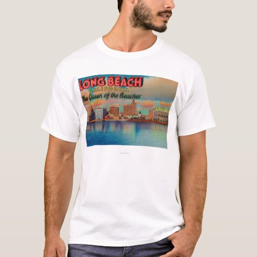 Long Beach, Kalifornien - die Königin der Strände T-Shirt (Vorderseite)