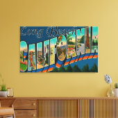 Long Beach, Kalifornien - Große Briefmarkenszenen Leinwanddruck (Insitu (Wohnzimmer))
