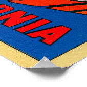 Long Beach, Kalifornien - Große Briefmarkenszenen Poster (Ecke)