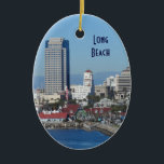 Long Beach, Kalifornien Keramik Ornament<br><div class="desc">Long Beach</div>