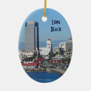 Long Beach, Kalifornien Keramik Ornament
