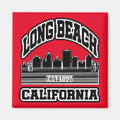 Long Beach, Kalifornien Magnet (Vorne)