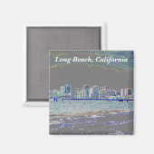 Long Beach, Kalifornien Magnet (Vorderseite/Rückseite)