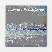 Long Beach, Kalifornien Magnet (Vorne)