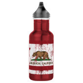 Long Beach Kalifornien Republik-Flagge Trinkflasche (Rechts)