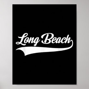 Long Beach - Kalifornien - Rückzugsdesign - Clic Poster