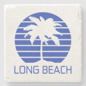 Long Beach Kalifornien Steinuntersetzer (Vorderseite)