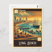 Long Beach, Kalifornien | VINTAG Postkarte (Vorne/Hinten)