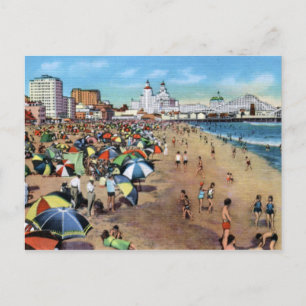 Long Beach Kalifornien Vintage Postkarte