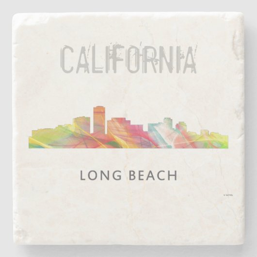 LONG BEACH KALIFORNIEN WB1 - STEINUNTERSETZER (Vorderseite)