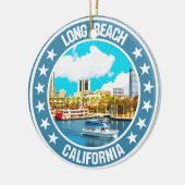 Long Beach Keramik Ornament (Links)