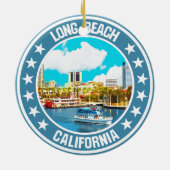 Long Beach Keramik Ornament (Hinten)
