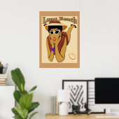 Long Beach, Lady on Beach Poster (Heimbüro)