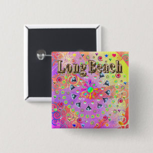 Long Beach Lucky Golden Button