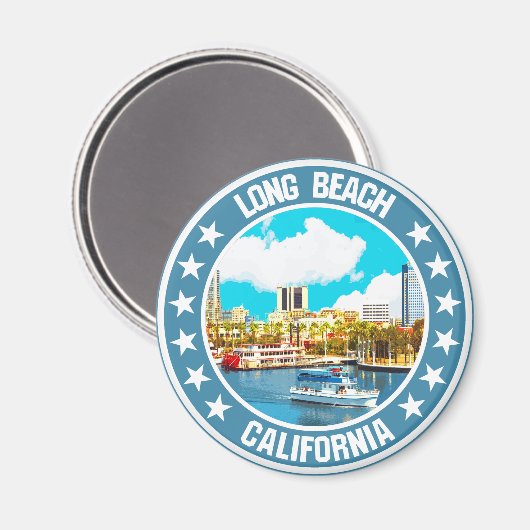Long Beach Magnet (Vorderseite/Rückseite)
