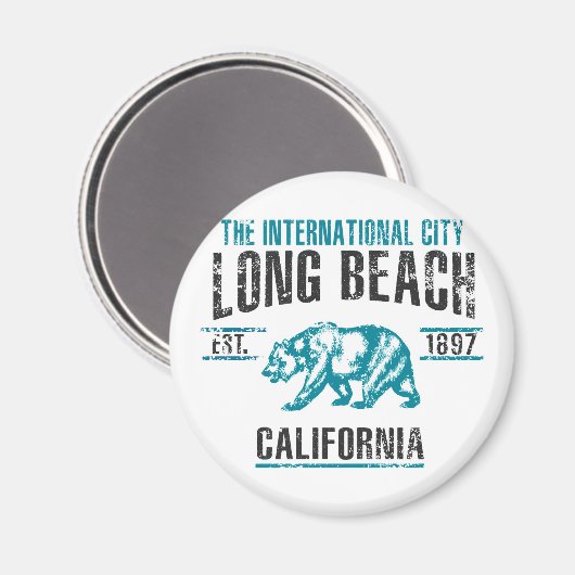 Long Beach Magnet (Vorderseite/Rückseite)